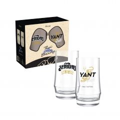 ชุดแก้ว SOFT POWER THAI FIGHTING ยันต์ 410 มล. (Set of 2)